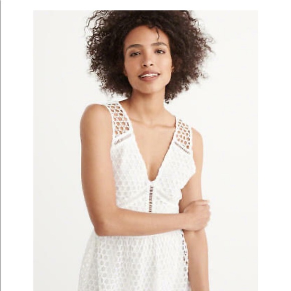 Abercrombie & Fitch Lace Zip Midi Dress - Picture 3 of 8